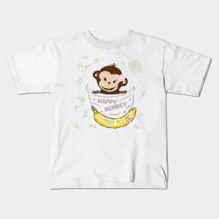 Happy Monkey – of course because is Friday Kids T-Shirt